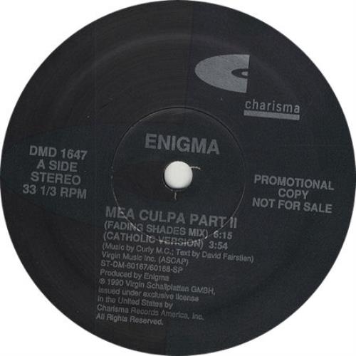 Enigma Mea Culpa Part II 12" vinyl single (12 inch record / Maxi-single) US ENI12ME26007