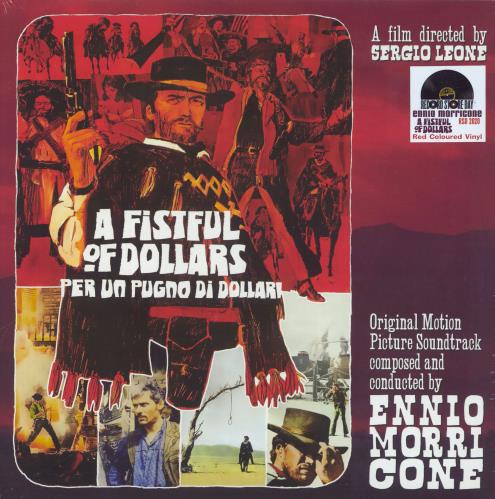 Ennio Morricone A Fistful Of Dollars / Per Un Pugno Di Dollari - RSD - Red Vinyl - Sealed 10" vinyl single (10 inch record) Italian ENM10AF833883