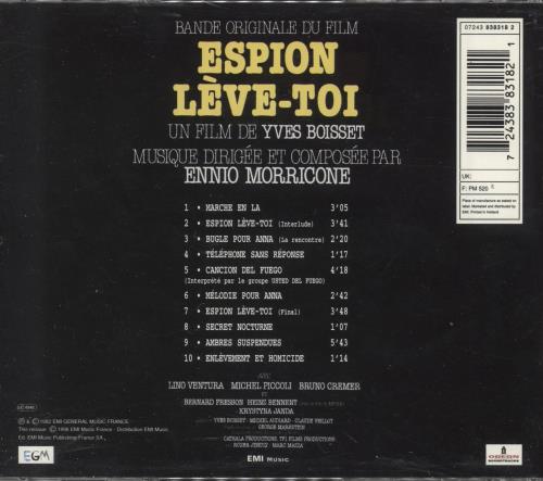 Ennio Morricone Espion, L�ve-Toi CD album (CDLP) Dutch ENMCDES744276
