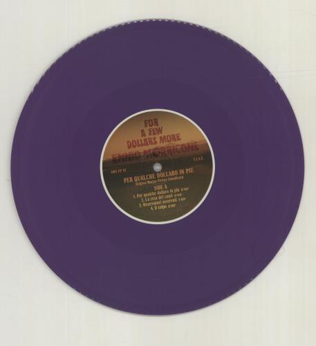 Ennio Morricone For A Few Dollars More 10" vinyl single (10 inch record) Italian ENM10FO679600