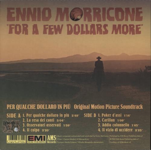 Ennio Morricone For A Few Dollars More 10" vinyl single (10 inch record) Italian ENM10FO679600