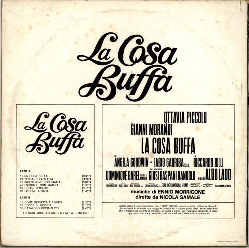 Ennio Morricone La Cosa Buffa vinyl LP album (LP record) Italian ENMLPLA693467