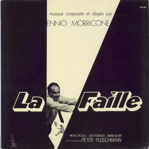 Ennio Morricone La Faille vinyl LP album (LP record) French ENMLPLA818416
