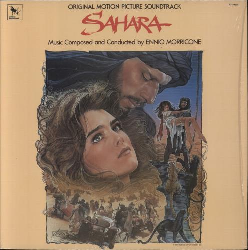 Ennio Morricone Sahara - shrink vinyl LP album (LP record) US ENMLPSA823909