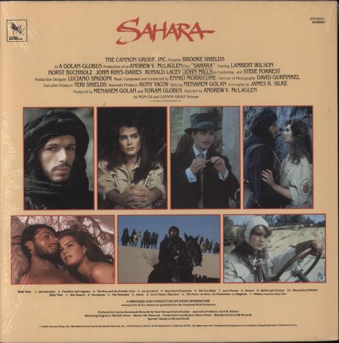 Ennio Morricone Sahara - shrink vinyl LP album (LP record) US ENMLPSA823909