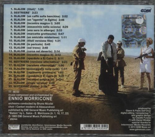 Ennio Morricone Slalom - Sealed CD album (CDLP) Italian ENMCDSL867616