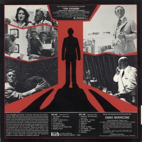 Ennio Morricone The Chosen vinyl LP album (LP record) US ENMLPTH742219