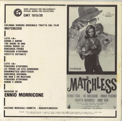 Ennio Morricone Matchless Italian vinyl LP album (LP record) (818430)