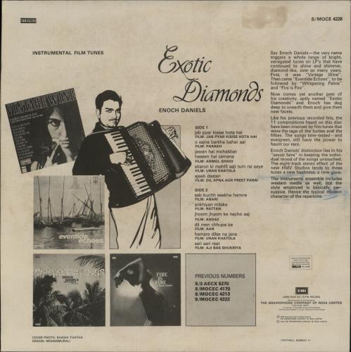 Enoch Daniels Exotic Diamonds vinyl LP album (LP record) Indian 429LPEX886712
