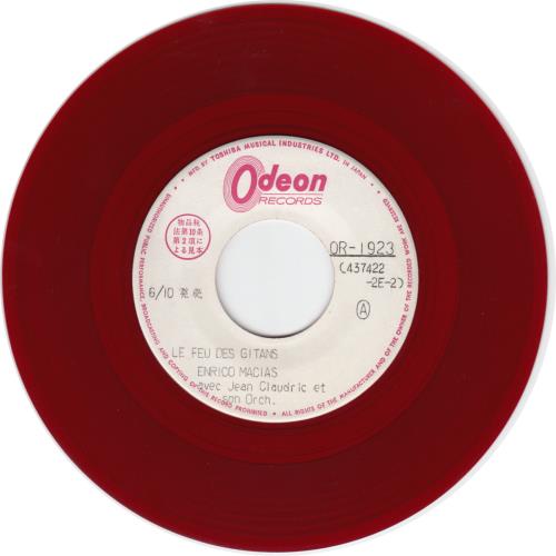 Enrico Macias Le Feu Des Gitans 7" vinyl single (7 inch record / 45) Japanese IQY07LE655774