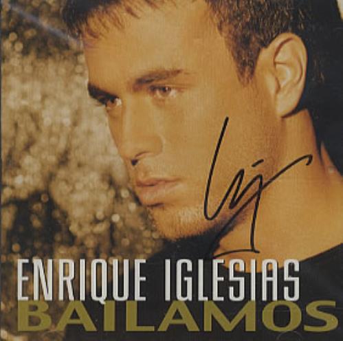 Enrique Iglesias Bailamos - AUTOGRAPHED CD single (CD5 / 5") US ENQC5BA303650