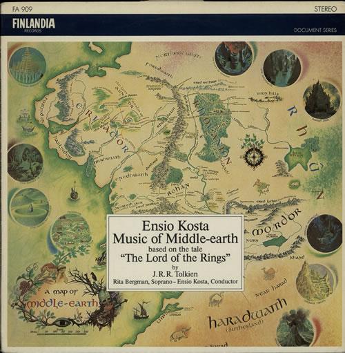 Ensio Kosta Music Of Middle-Earth vinyl LP album (LP record) Finnish G9VLPMU633117