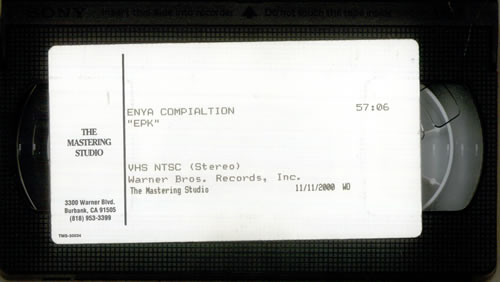 Enya Enya Compilation EPK video (VHS or PAL or NTSC) US ENYVIEN302844