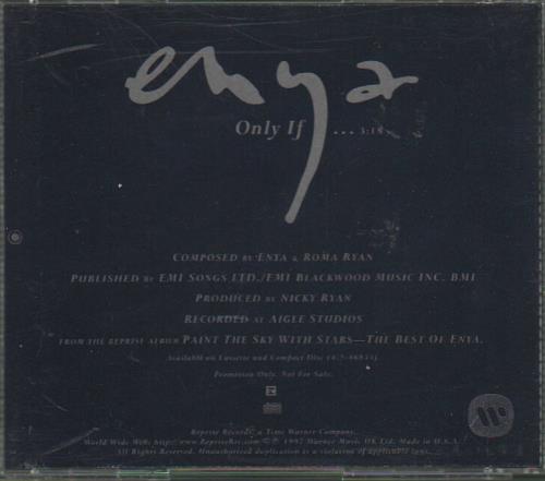 Enya Only If CD single (CD5 / 5") US ENYC5ON100562
