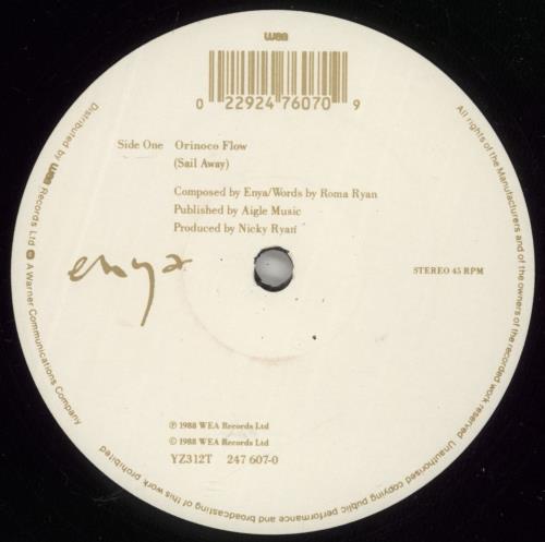 Enya Orinoco Flow 12" vinyl single (12 inch record / Maxi-single) UK ENY12OR17924
