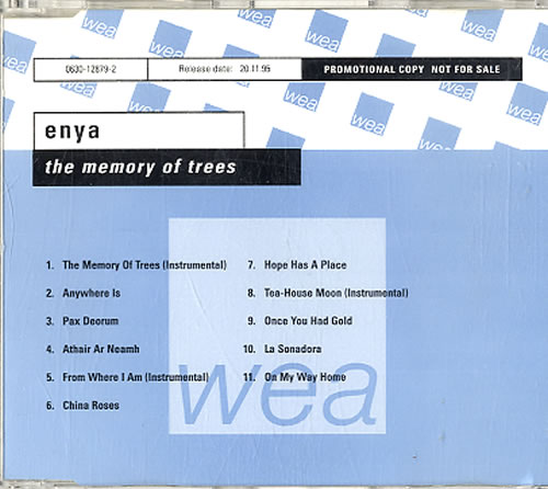 Enya The Memory Of Trees CD album (CDLP) German ENYCDTH70371