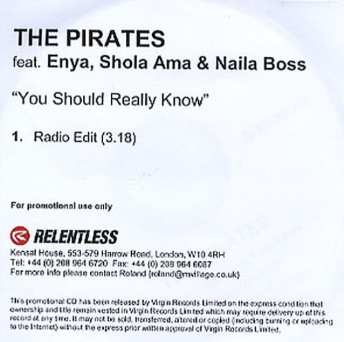 Enya You Should Really Know CD-R acetate UK ENYCRYO349552