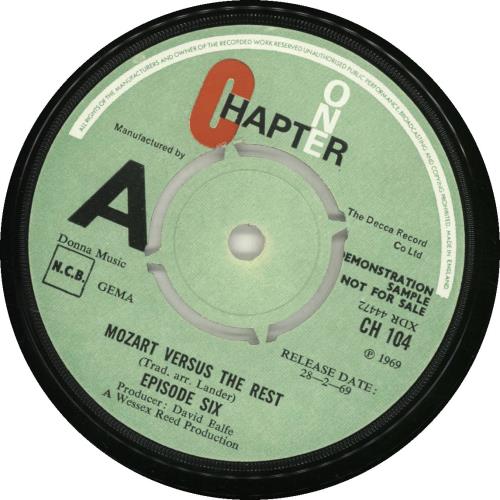 Episode Six Mozart Versus The Rest 7" vinyl single (7 inch record / 45) UK EP607MO689708