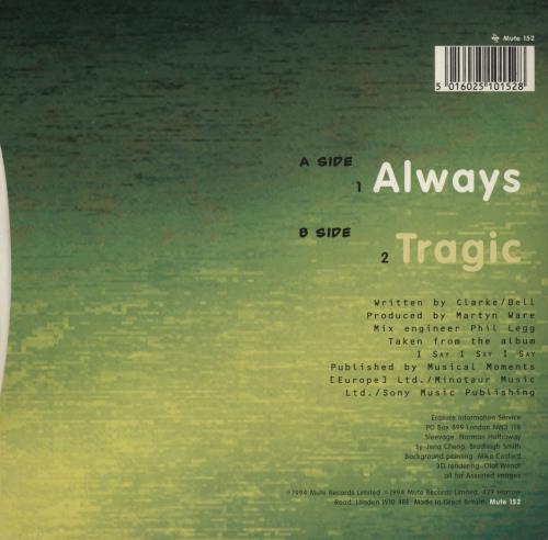 Erasure Always 7" vinyl single (7 inch record / 45) UK ERA07AL641285