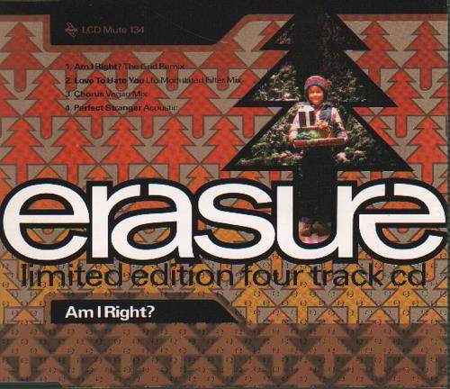 Erasure Am I Right? - Remix CD single (CD5 / 5") UK ERAC5AM09041
