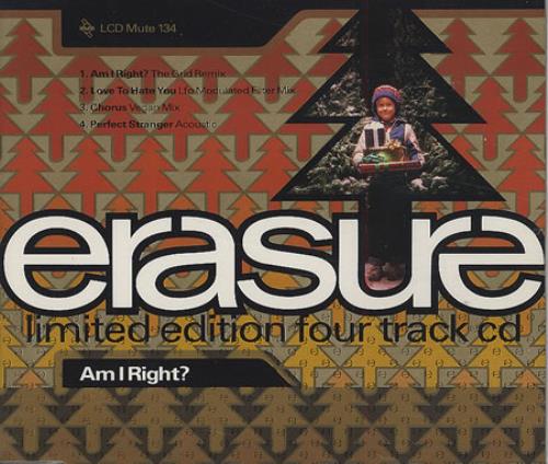 Erasure Am I Right? 2-CD single set (Double CD single) UK ERA2SAM198446