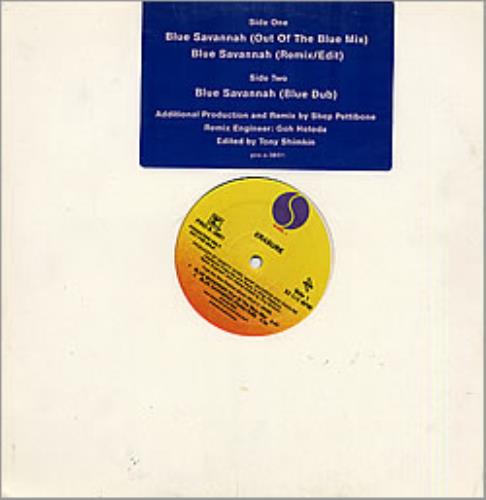 Erasure Blue Savannah - Out Of The Blue Mixes 12" vinyl single (12 inch record / Maxi-single) US ERA12BL06968