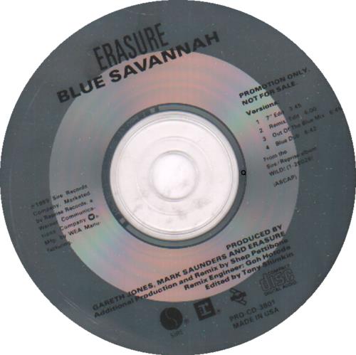 Erasure Blue Savannah - Out Of The Blue Mixes CD single (CD5 / 5") US ERAC5BL07704