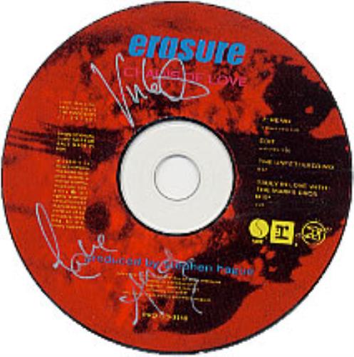 Erasure Chains Of Love - Autographed CD single (CD5 / 5") US ERAC5CH243419