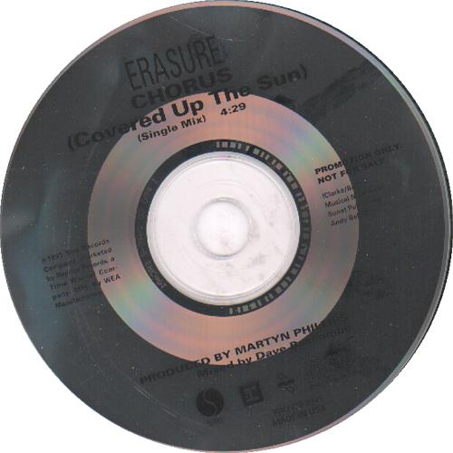Erasure Chorus (Covered Up The Sun) US Promo CD single (CD5 / 5") (30226)