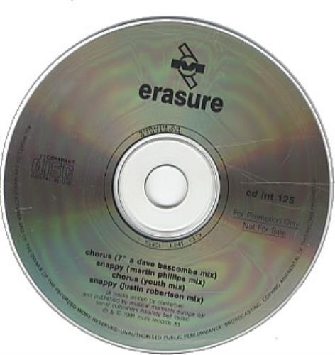 Erasure Chorus CD single (CD5 / 5") UK ERAC5CH72552
