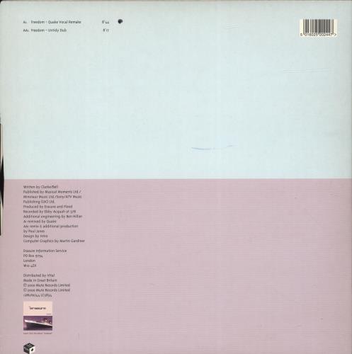 Erasure Freedom 12" vinyl single (12 inch record / Maxi-single) UK ERA12FR691332