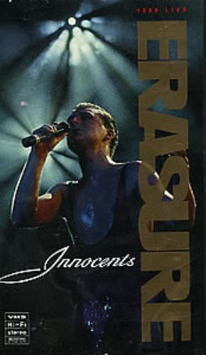 Erasure Innocents Live 1988 video (VHS or PAL or NTSC) UK ERAVIIN02285