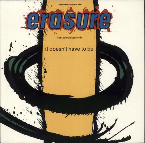 Erasure It Doesn't Have To Be 12" vinyl single (12 inch record / Maxi-single) German ERA12IT707103