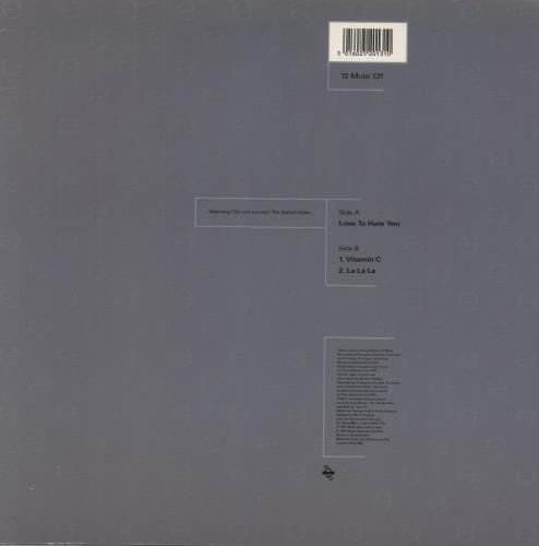 Erasure Love To Hate You 12" vinyl single (12 inch record / Maxi-single) UK ERA12LO177722