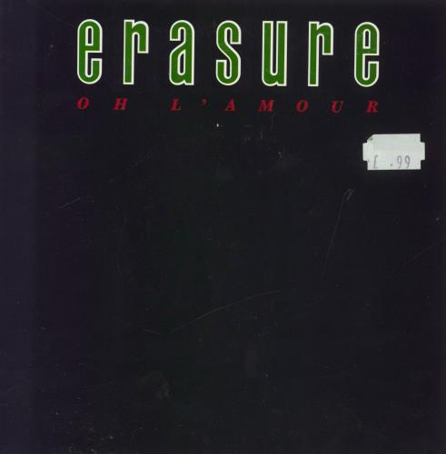 Erasure Oh L'amour - picture sleeve 7" vinyl single (7 inch record / 45) UK ERA07OH826091