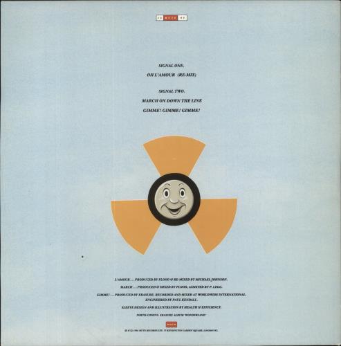 Erasure Oh L'amour 12" vinyl single (12 inch record / Maxi-single) UK ERA12OH01914