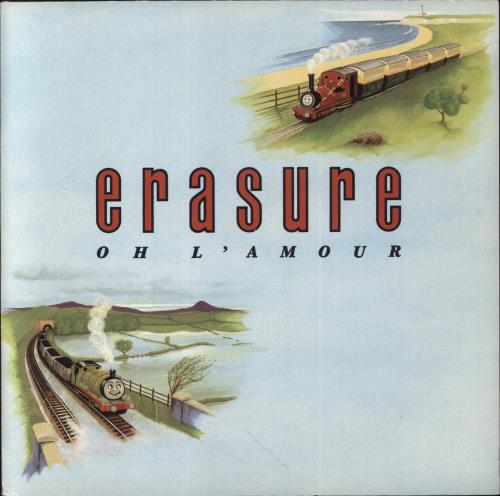 Erasure Oh L'amour 7" vinyl single (7 inch record / 45) UK ERA07OH02535
