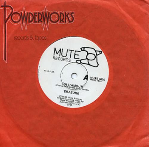 Erasure Oh L'Amour 7" vinyl single (7 inch record / 45) Australian ERA07OH309278