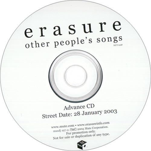 Erasure Other People's Songs CD album (CDLP) US ERACDOT230621