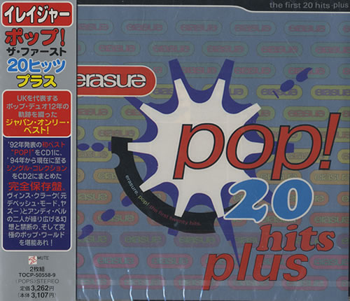 Erasure Pop 20 Hits Plus 2 CD album set (Double CD) Japanese ERA2CPO223639