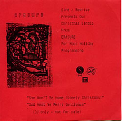 Erasure She Won't Be Home 7" vinyl single (7 inch record / 45) US ERA07SH07377