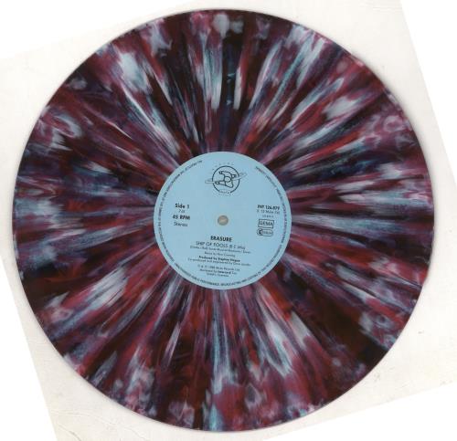 Erasure Ship Of Fools - Purple Swirl Vinyl 12" vinyl single (12 inch record / Maxi-single) German ERA12SH07659