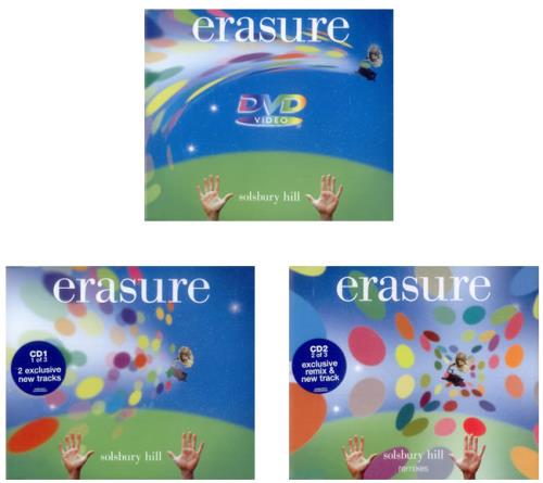 Erasure Solsbury Hill 3-CD album set (Triple CD) UK ERA3CSO536738