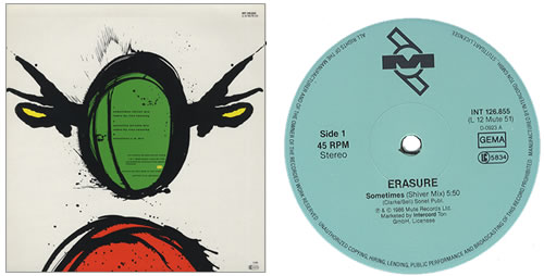 Erasure Sometimes 12" vinyl single (12 inch record / Maxi-single) German ERA12SO03690