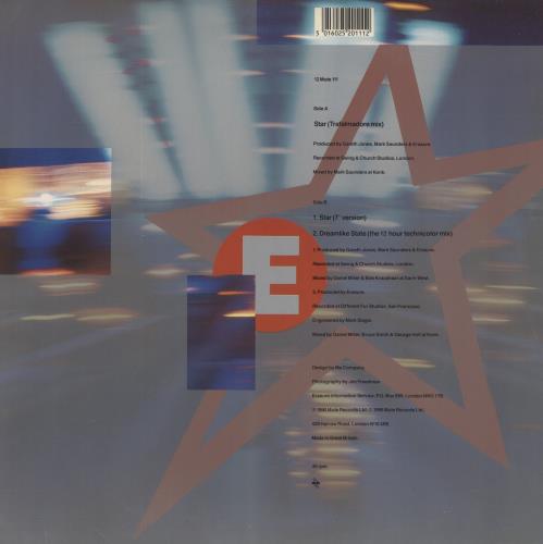 Erasure Star 12" vinyl single (12 inch record / Maxi-single) UK ERA12ST177709