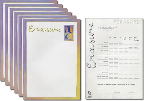 Erasure Stay With Me media press pack German ERAPPST401107