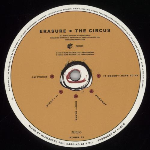 Erasure The Circus - 180gram vinyl LP album (LP record) UK ERALPTH858124