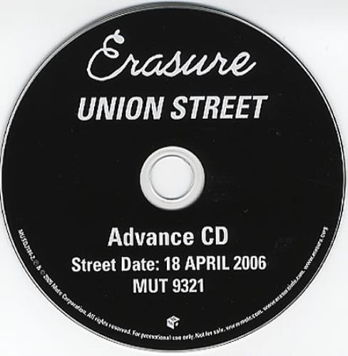 Erasure Union Street CD album (CDLP) US ERACDUN362176