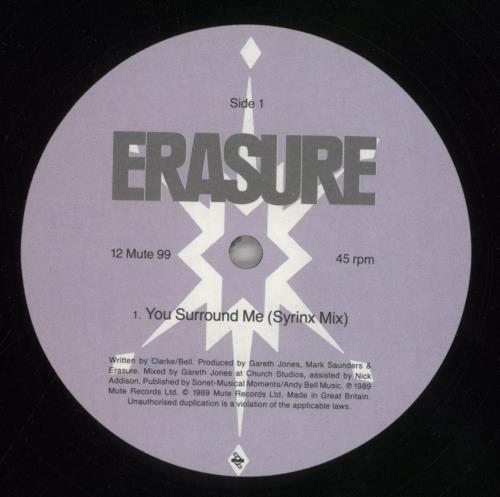 Erasure You Surround Me 12" vinyl single (12 inch record / Maxi-single) UK ERA12YO102398