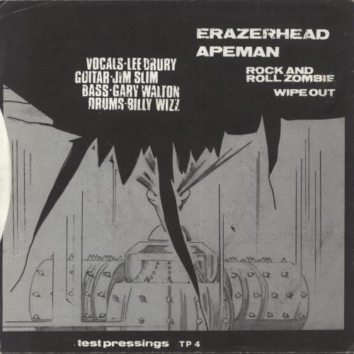 Erazerhead Apeman 7" vinyl single (7 inch record / 45) UK ESV07AP816267